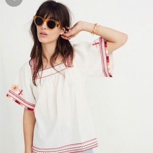 Madewell Embroidered Top
